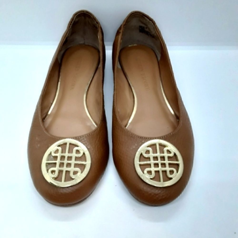 Audrey Brooke Kristin Leather Women's Shoes Brown Color Size 7,5